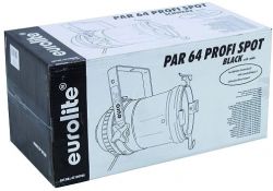 EUROLITE PAR-64 Spot Long with Cable bk