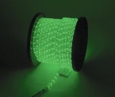 EUROLITE RUBBERLIGHT RL1-230V verde 44m