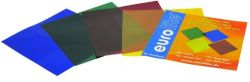 Juego de láminas de color EUROLITE 19x19cm, cuatro colores