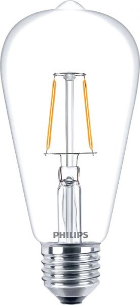 Philips Classic LEDbulb 2.3-25W E27 827 ST64 klar FIL