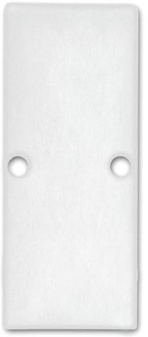 ISOLED Endkappe EC90 Aluminium weiß RAL 9003 für Profil HIDE DOUBLE inkl. Schrauben