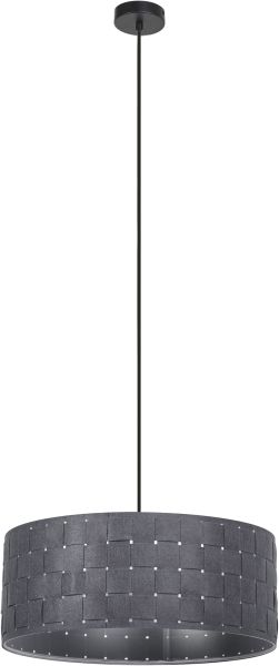 LEDVANCE Decor Filzgewebe Pendelleuchte 480 mm 3XE27 Dunkelgrau