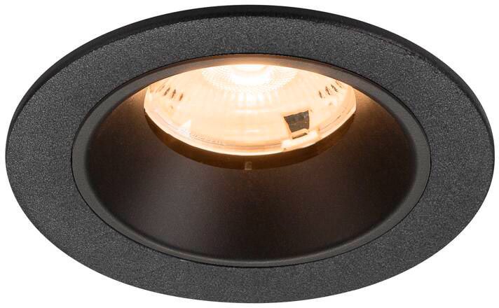 SLV NUMINOS® S, Deckeneinbauleuchte, 2700 K, 20°, IP20, rund, schwarz