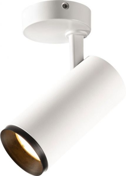 SLV NUMINOS® SPOT PHASE M, Indoor LED Deckenaufbauleuchte weiß/schwarz 2700K 60°