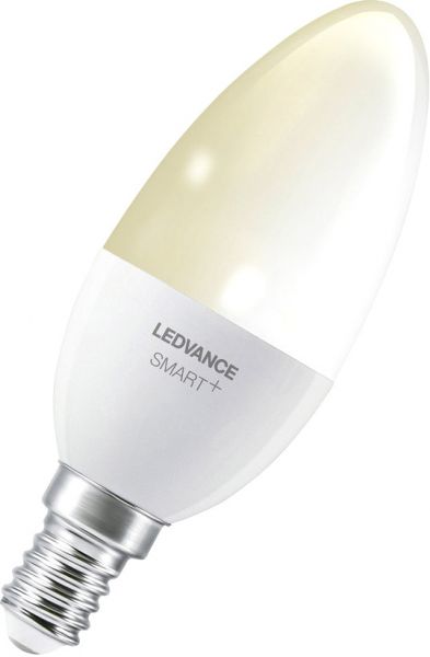 LEDVANCE Bluetooth SMART+ LED Lampe Kerze dimmbar (ex 40W) 5W / 2700K Warmweiß E14