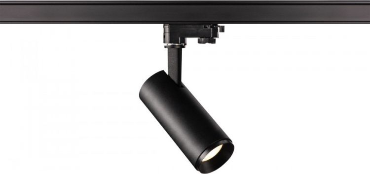 SLV NUMINOS, spot pour rail 3 allumages, intérieur, 36°, noir, LED, 10,42W, 4000K, variable Triac