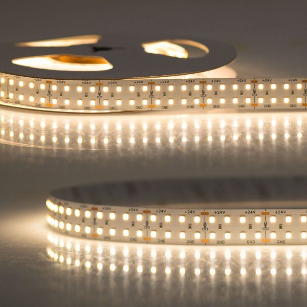 ISOLED LED CRI930 Flexband, 24V DC, 30W, 150lm/W, zweireihig, IP20, 3000K, 5m Rolle, 240 LED/m