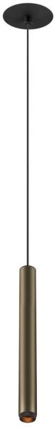 SLV GRIP! S, Pendelleuchte, PHASE, Pendellänge 200 cm, 2700 K, 29°, bronze / schwarz