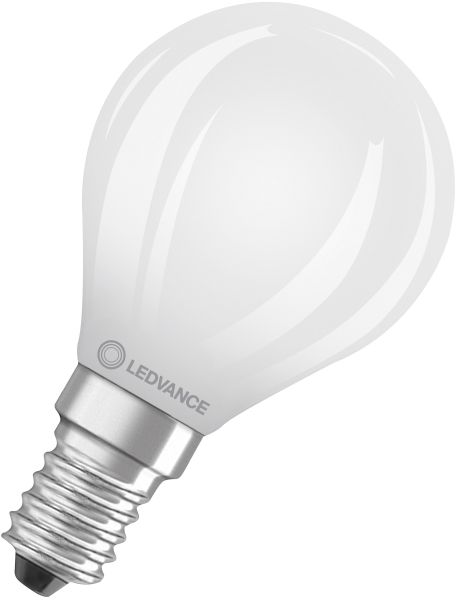LEDVANCE LED Classic P 60 Glühfaden Energieeffizienzklasse A S 3,8 W 827 matt E14
