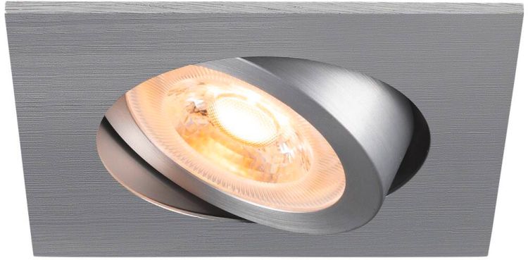 SLV NEW TRIA® 68, Deckeneinbauleuchte, quadratisch, max. 10W GU10, aluminium