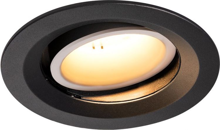 SLV NUMINOS® MOVE DL M, Indoor, luminaria empotrada de techo led negro/blanco 2700 K 55 °
