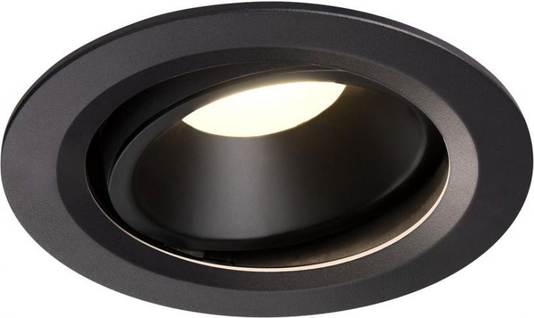 SLV NUMINOS® MOVE DL L, Indoor, luminaria empotrada de techo led negro/negro 4000 K 20°