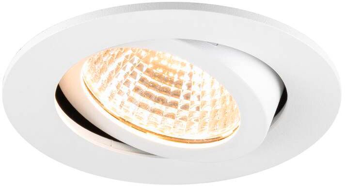 SLV NEW TRIA® 68, Deckeneinbauleuchte, PHASE, AIRTIGHT, rund, 2700 K, 7.5 W, weiß
