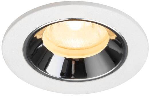 SLV NUMINOS® XS, Deckeneinbauleuchte weiß/chrom 3000 K 40°