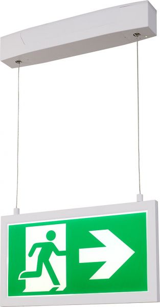 SLV P-LIGHT 33 PL Pendelleuchte, Notausgangsleuchte, 6000K, weiß, 4W