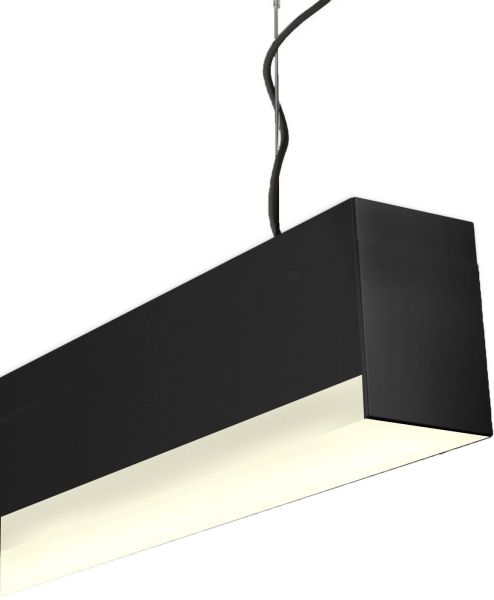 ISOLED PROLAMP30HIDhs Pendel 68W schwarz, 1500mm, U-Cover, Push/DALI dimmbar, CCT+CCT