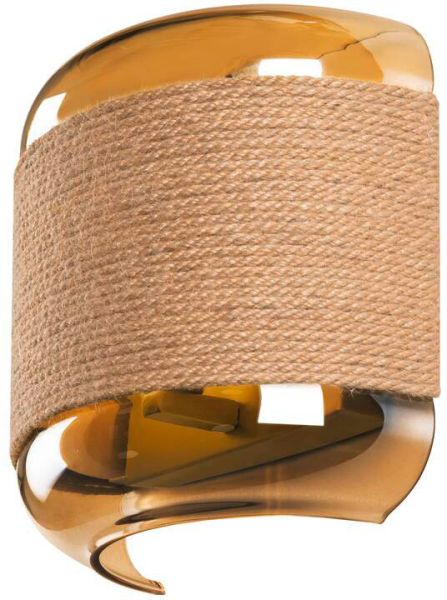 SLV PANTILO ROPE, Wandaufbauleuchte, anderes, 1x max. 15W G9, gold