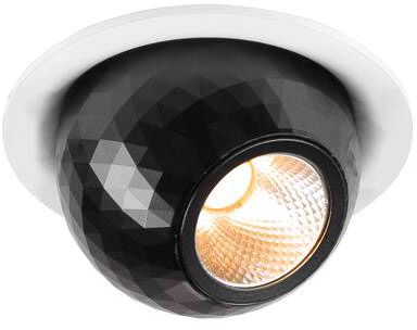 SLV DYSKO, Deckeneinbauleuchte, rund, PHASE, 2700K, 6.4 W, 36°, weiß / schwarz