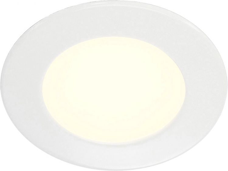 SLV DL 126 Einbauleuchte, LED, 2700K, rund, weiß, 2,8W