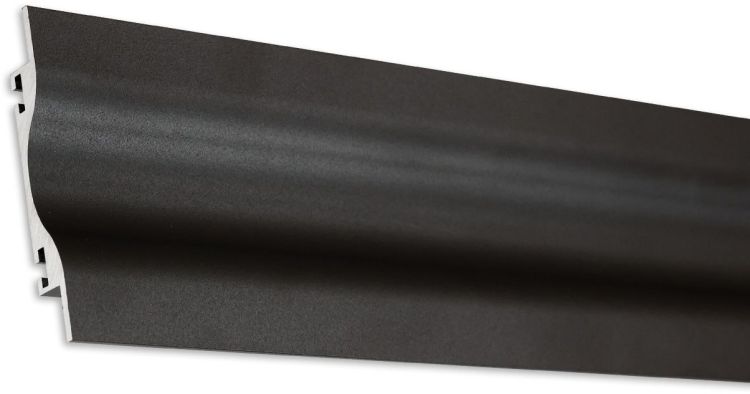 ISOLED Wandprofil Versa flach Up&Down für 8mm Flexstripes, schwarz, 200cm