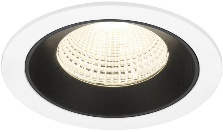 SLV NUMINOS® L, Deckeneinbauleuchte weiß/schwarz 4000 K 55°