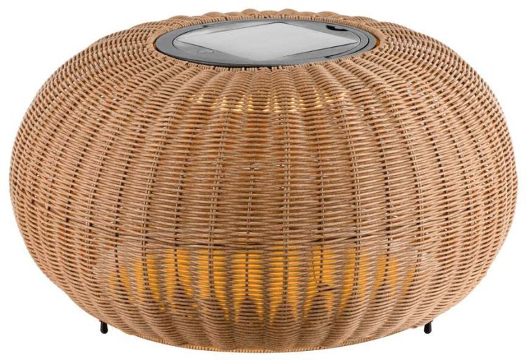 SLV ADEGAN, Outdoor Stehleuchte, flat, Solar, 2200 K, IP65, braun
