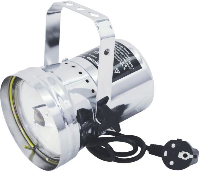 EUROLITE T-36 Pinspot mit Stecker, silber