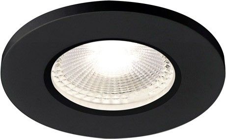 SLV KAMUELA, Brandschutzeinbauleuchte, LED, 4000K, schwarz, dimmbar, IP65