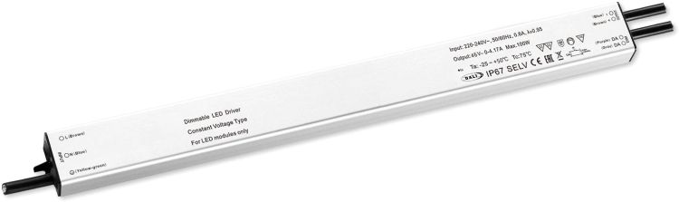 ISOLED LED PWM-Trafo 48V/DC, 0-240W, slim, Push/Dali-2 dimmbar, IP67, SELV