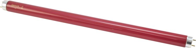 OMNILUX Röhre 15W 450x26mm Farbglas rot