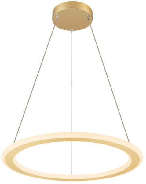 SLV ONE FLAT PD, single, Pendelleuchte, Pendellänge 180cm, 2700/3000K, PHASE, messing