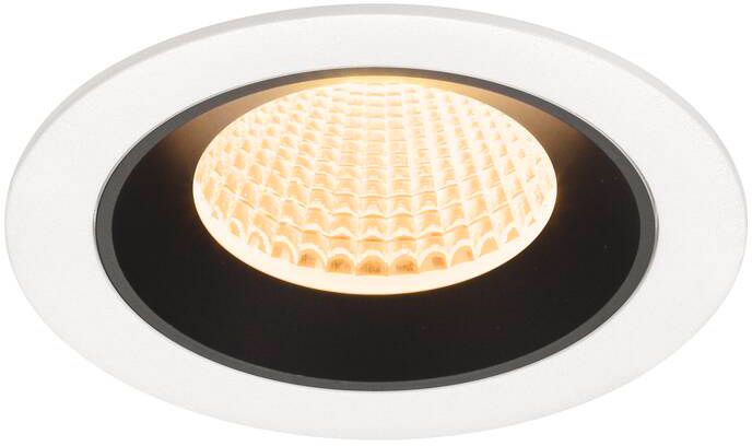 SLV NUMINOS® M, Deckeneinbauleuchte weiß/schwarz 2700 K 40°