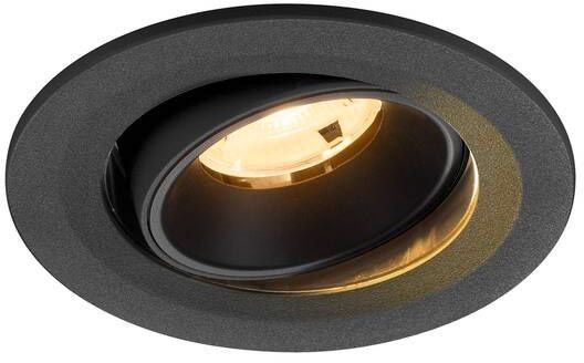 SLV NUMINOS® MOVE S, Deckeneinbauleuchte, 3000 K, 20°, IP20, rund, schwarz