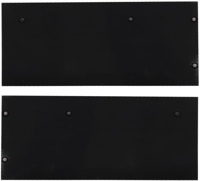 ISOLED Endkappe Alu EC129 für Curtain10 DOUBLE mit VISOR, 1 Paar (links & rechts), schwarz