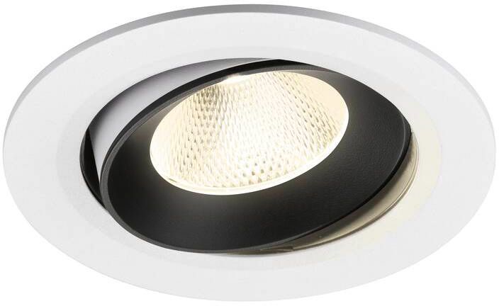 SLV NUMINOS® MOVE L, Deckeneinbauleuchte weiß/schwarz 4000 K 20°