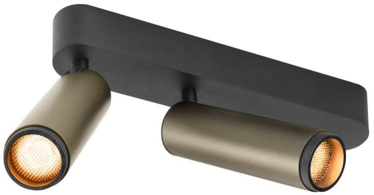 SLV GRIP! M, Deckenaufbauleuchte, double, PHASE, 2700 K, 28 W, 42°, bronze / schwarz