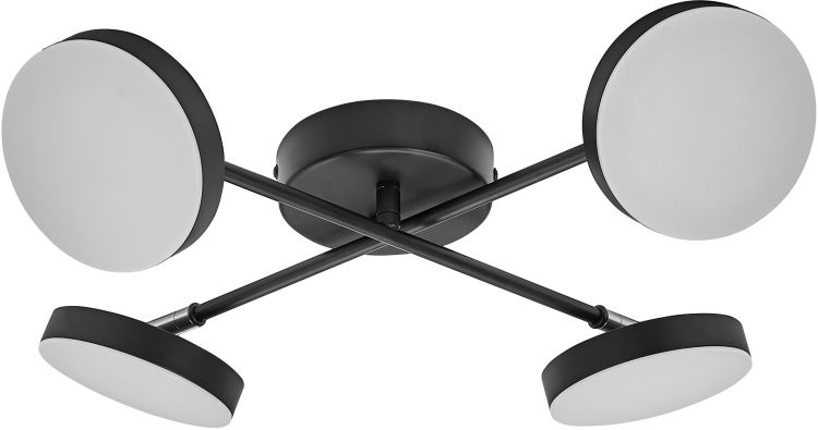 LEDVANCE Decor Spot Moon 4Spot Cross 21W 830 Schwarz