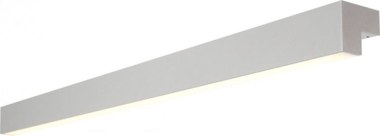 SLV L-LINE 120, Wand- & Deckenleuchte, LED, 3000K, IP44, silber