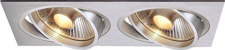 SLV NEW TRIA II ES111 Downlight, rechteckig, alu brushed