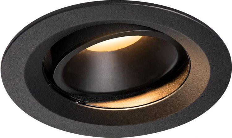 SLV NUMINOS® MOVE DL M, Indoor, luminaria empotrada de techo led negro/negro 2700 K 40 °