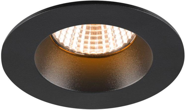 SLV NEW TRIA® 68, Deckeneinbauleuchte, 2700K, 38°, IP 20 / IP 65, rund, schwarz