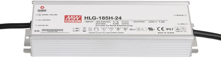 LED Power Supply IP67 24V 185W HLG-185H-24