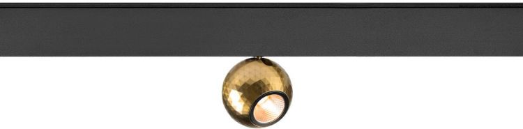 SLV DYSKO, 48V Spot, DALI, deep & recessed track, 2700K, 5.6 W, 36°, schwarz / gold