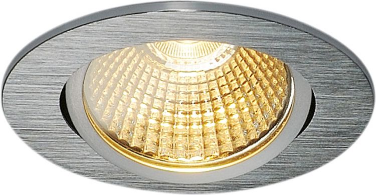 NEW TRIA 68 LED DL ROUND Set, alu-brushed, 9W, 38°, 3000K, inkl. Treiber