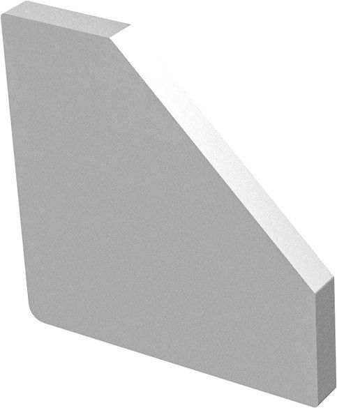 SLV GRAZIA 10 EDGE, embout pour profil en saillie, alu