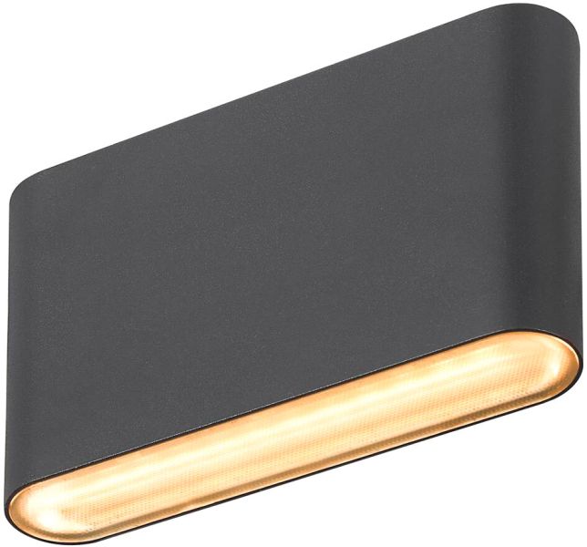 SLV OVAL 14 WL, Wandaufbauleuchte 2700/3000K, 6W, schwarz