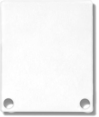 ISOLED Endkappe EC44 Alu weiß RAL 9010 für SURF/DIVE24 FLAT mit COVER11, 2 STK, inkl. Schraube