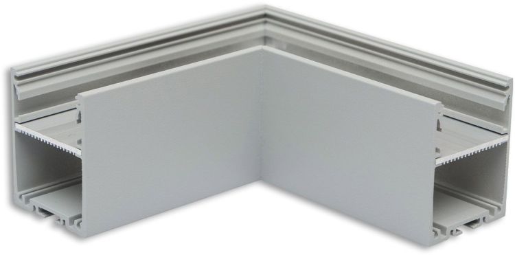 ISOLED LAMP30V1 90° Eck, geschweißt, 120x120mm, silber pulverbeschichtet, exkl. Cover