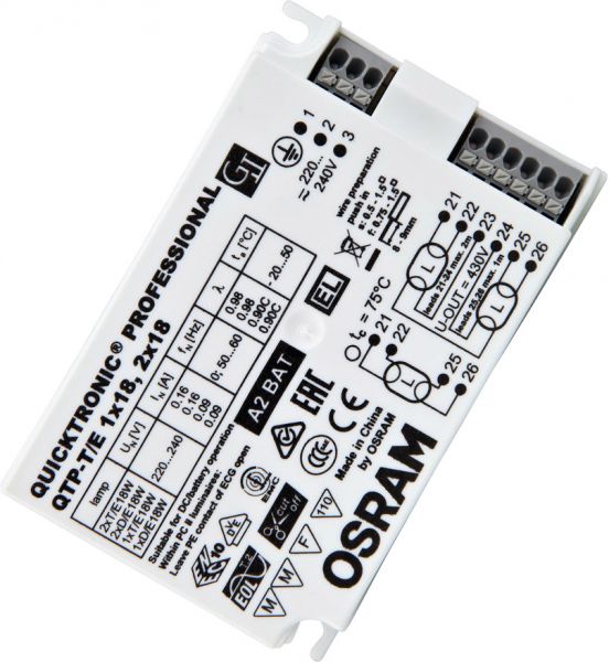 OSRAM QUICKTRONIC® PROFESSIONAL M 1X18,2X18