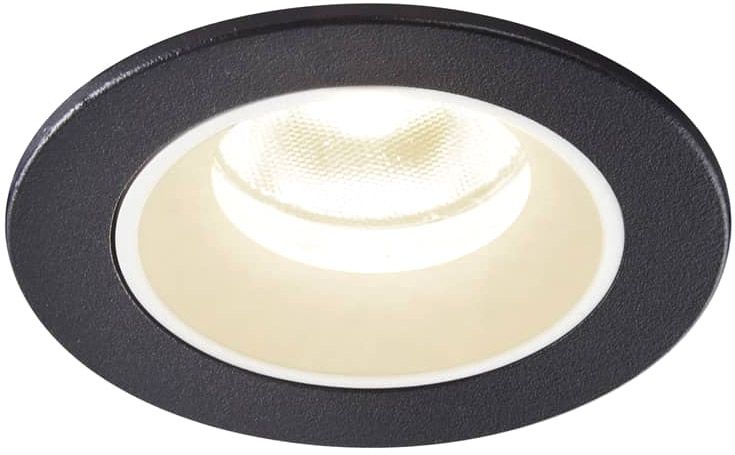 SLV NUMINOS® XS, Deckeneinbauleuchte schwarz / weiß 4000K 55°